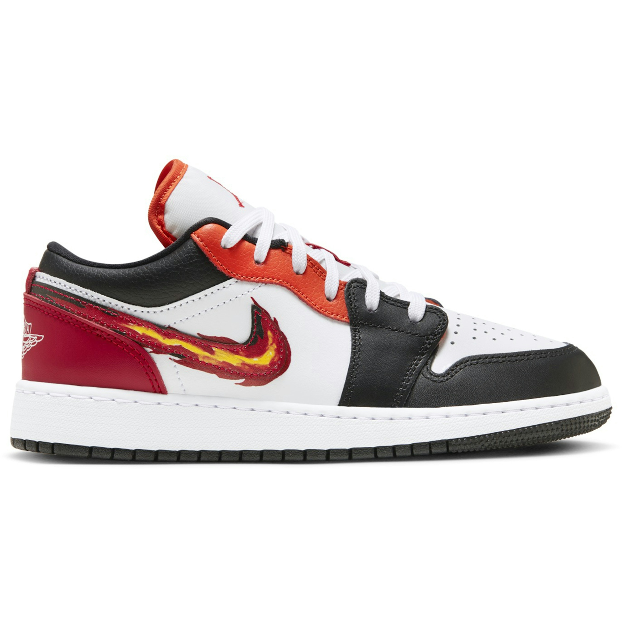 (Grade School) Air Jordan 1 Low 'Flaming Swoosh' FJ7222-101