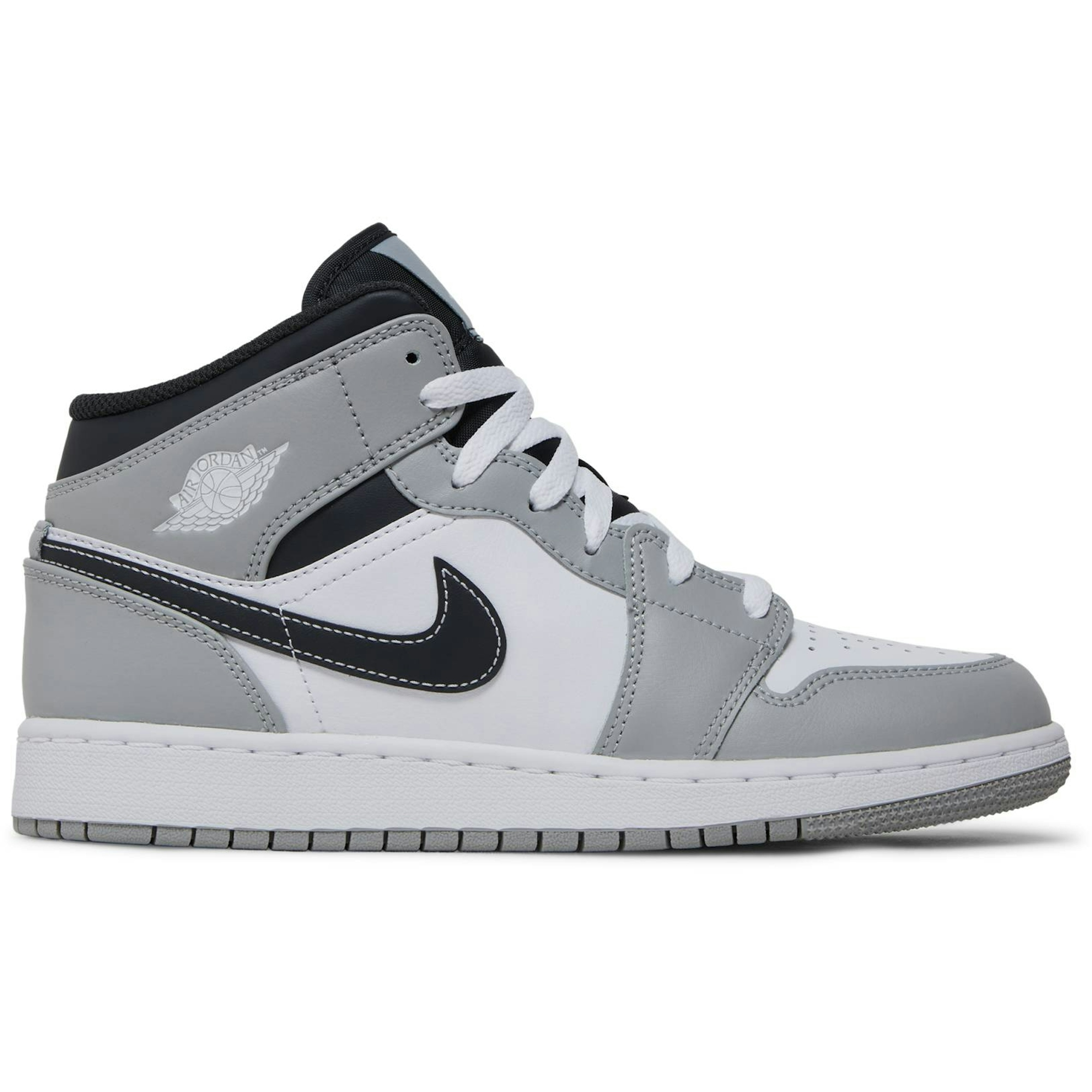 (Grade School) Air Jordan 1 Mid Greyscale 554725-078 Nicesnk