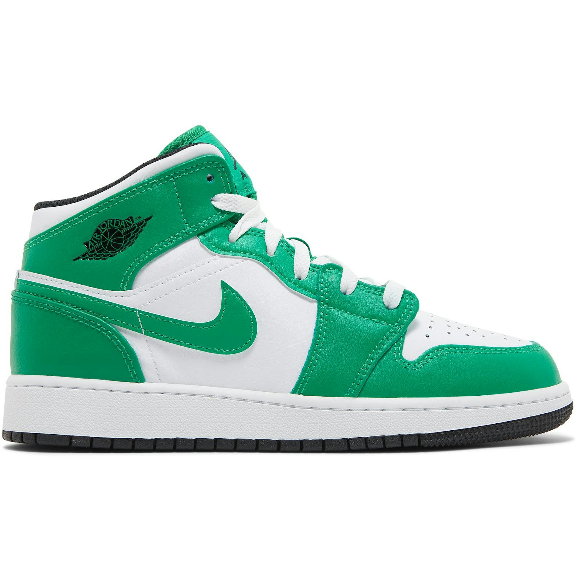 (Grade School) Air Jordan 1 Mid Lucky Green DQ8423-301 Nicesnk