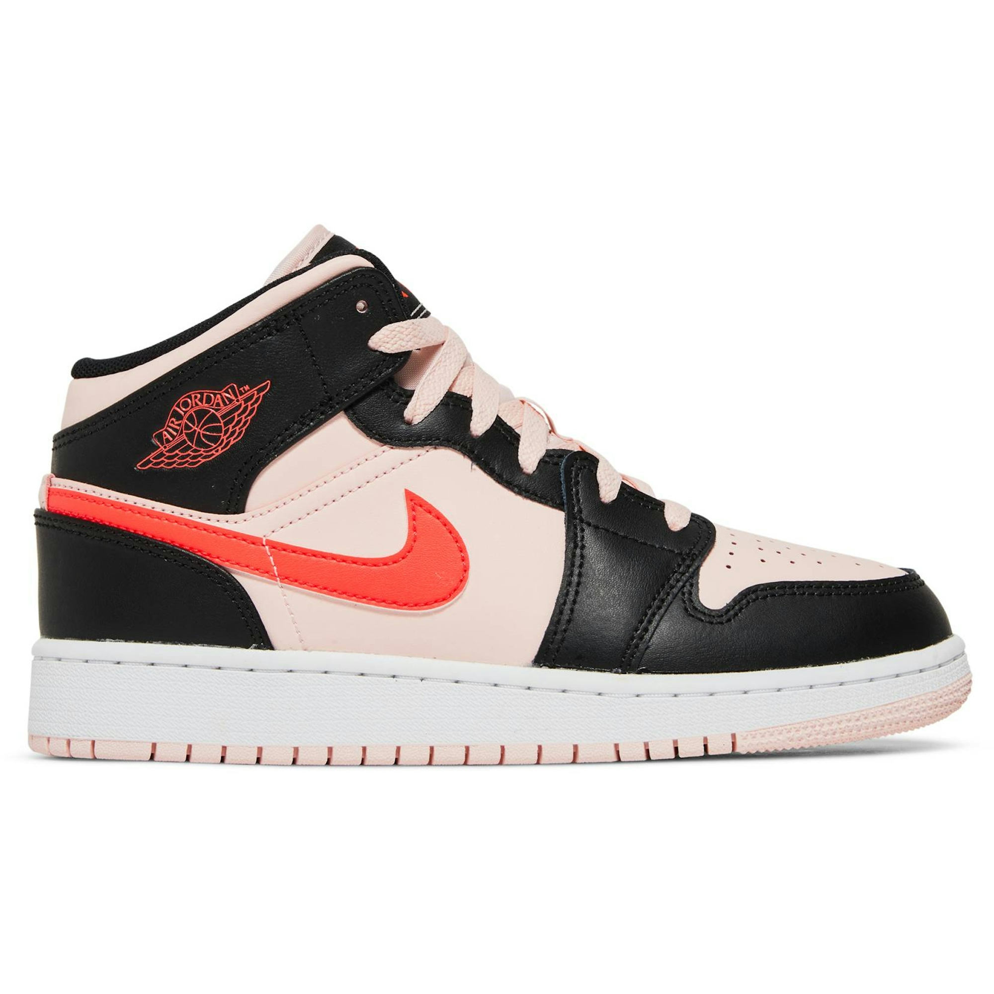 (Grade School) Air Jordan 1 Mid 'Pink Crimson' 554725-604