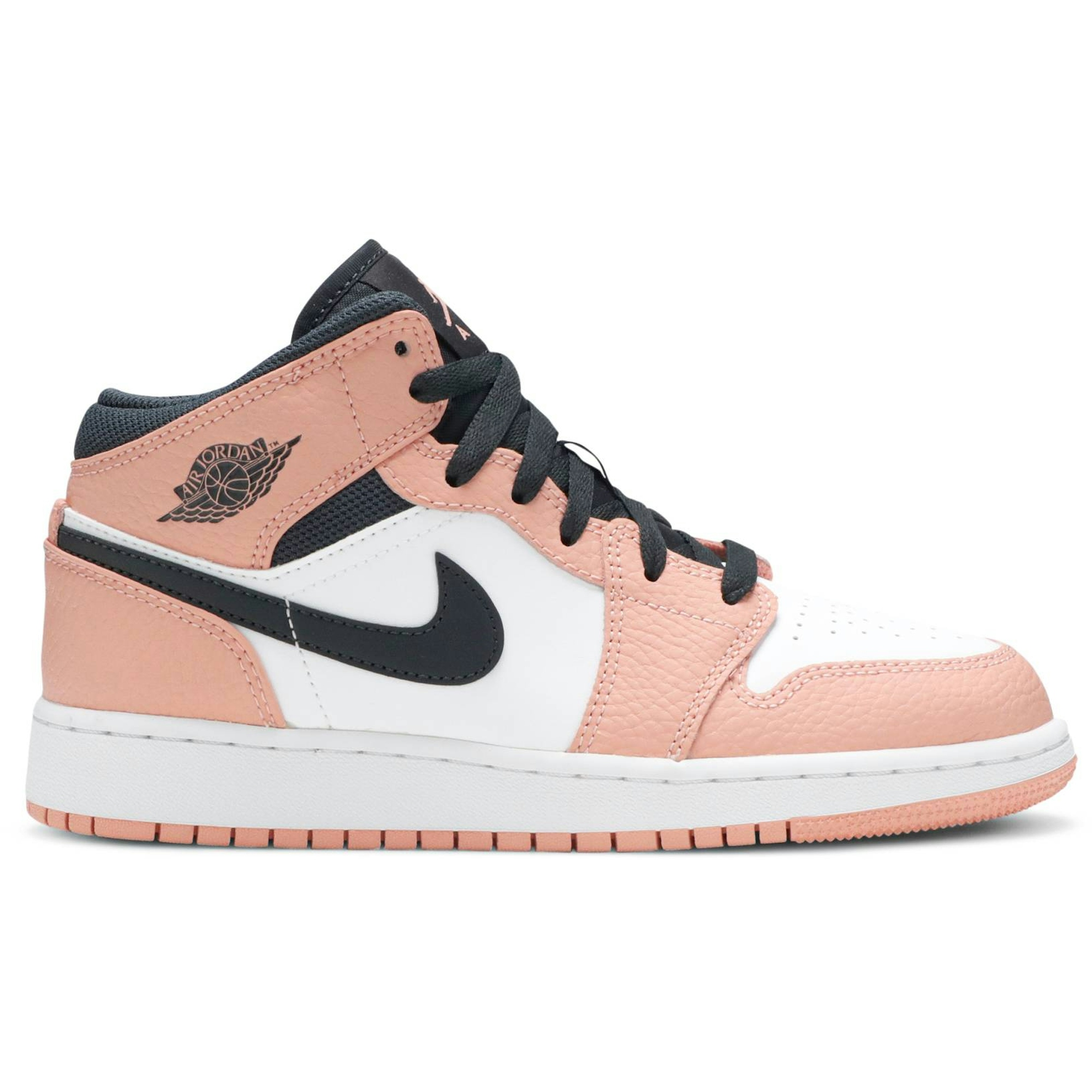 (Grade School) Air Jordan 1 Mid 'Pink Quartz' 555112-603