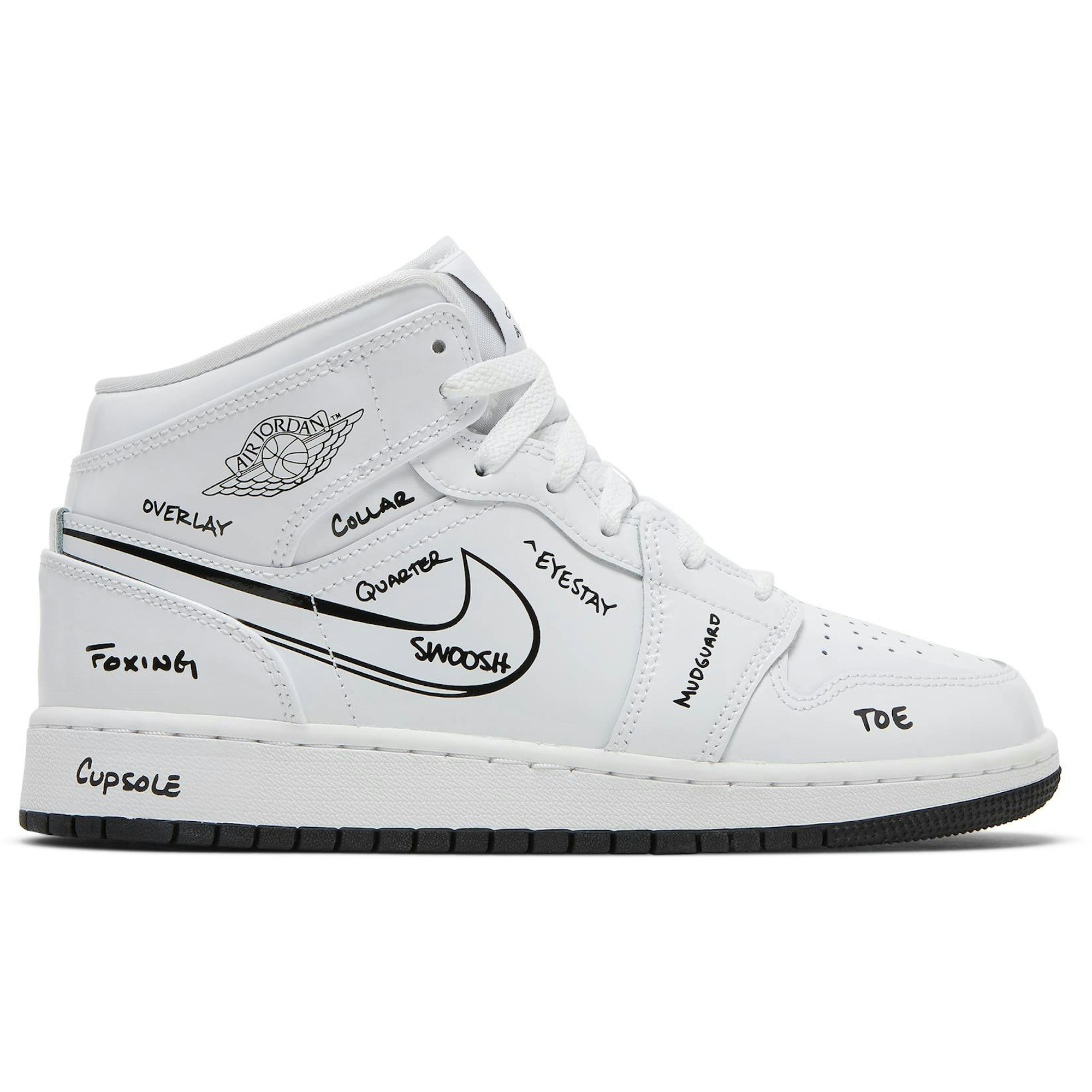 (Grade School) Air Jordan 1 Mid 'Schematic' DQ1864-100