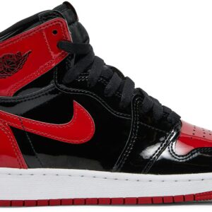 (Grade School) Air Jordan 1 Retro High OG Patent Bred 575441-063 Nicesnk