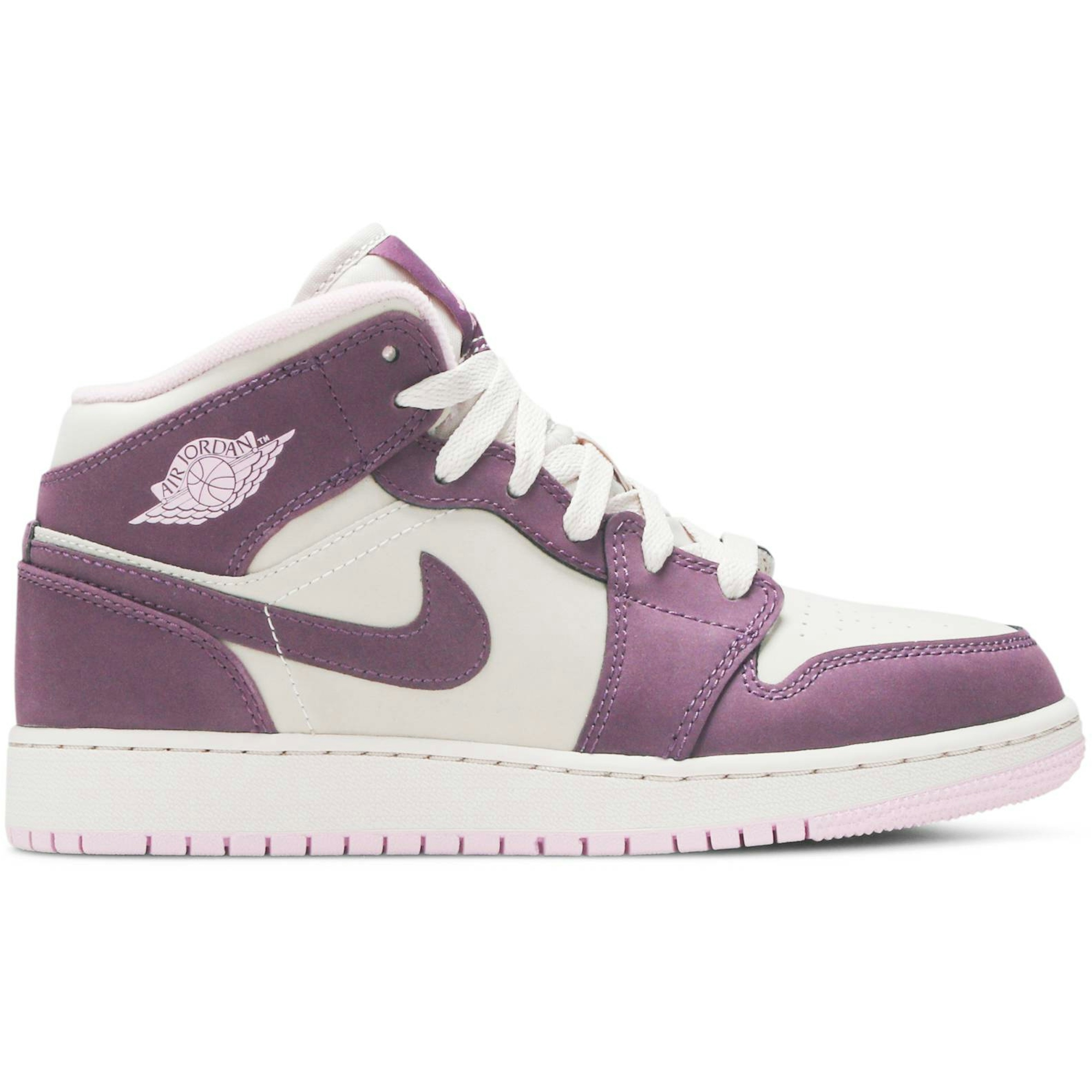 (Grade School) Air Jordan 1 Retro Mid 'Pro Purple' 555112-500