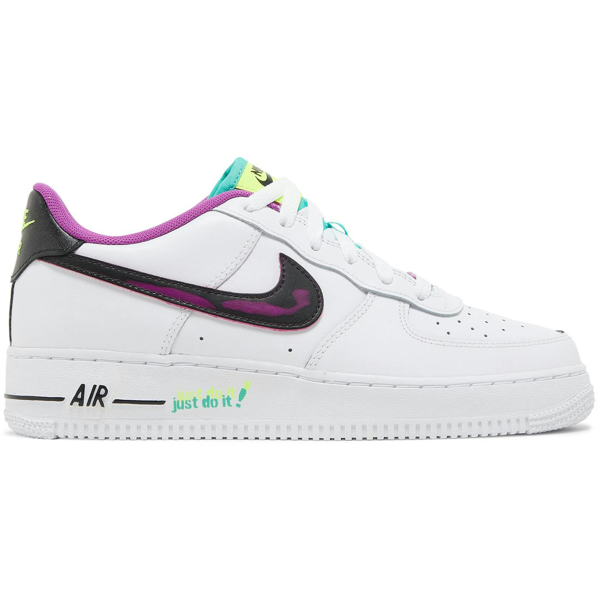 (Grade School) Nike Air Force 1 LV8 Just Do It! DX3933-100 Nicesnk