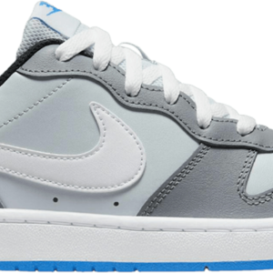 (Grade School) Nike Court Borough Low 2 SE 'Pure Platinum Photo Blue' BQ5448-019