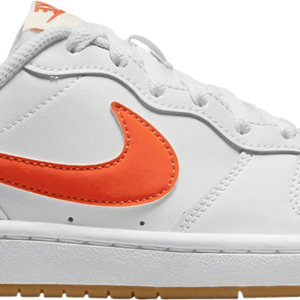 (Grade School) Nike Court Borough Low 2 'White Orange' BQ5448-114