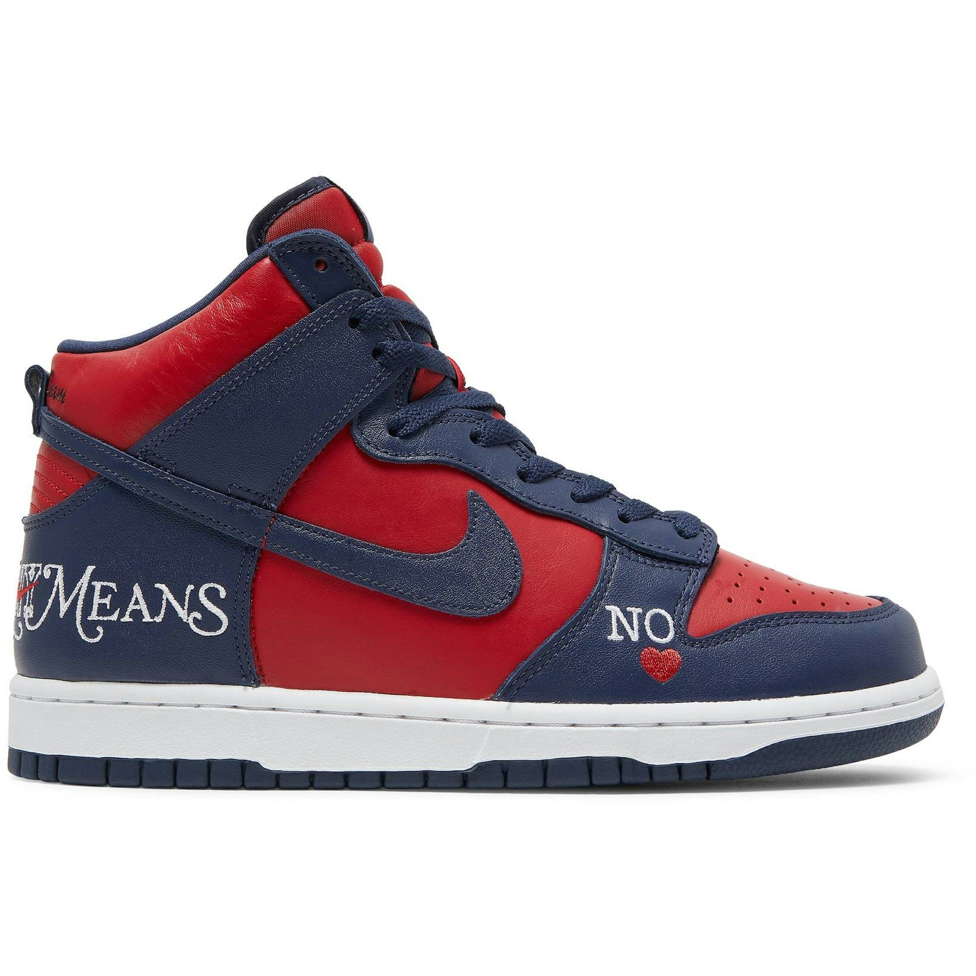 Supreme x Nike SB Dunk High 'By Any Means Navy' DN3741-600