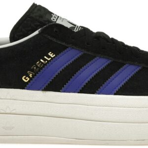 (Women) adidas Gazelle Bold Black Lucid Blue HQ4408 Nicesnk
