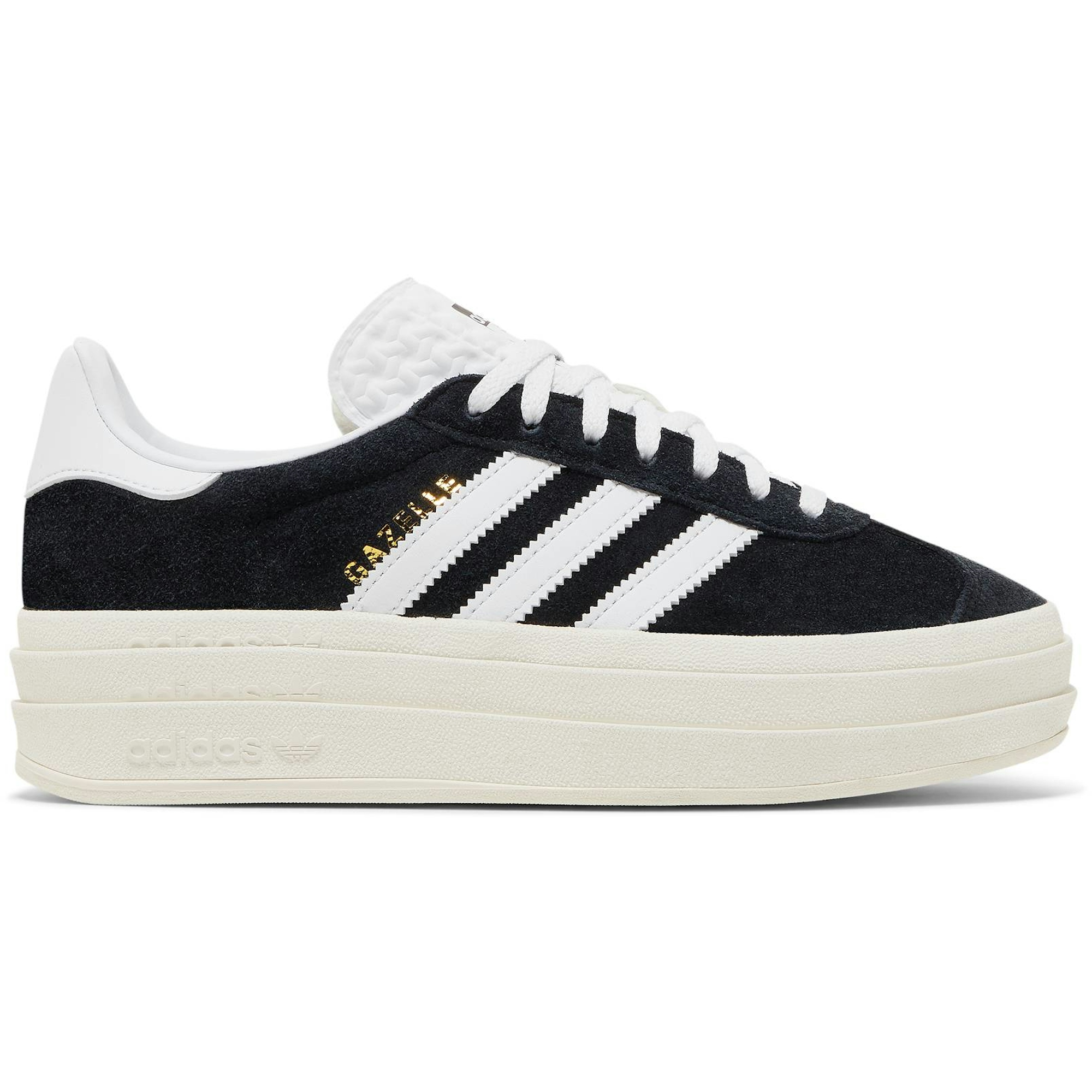 (Women) adidas Gazelle Bold Black White HQ6912 Nicesnk