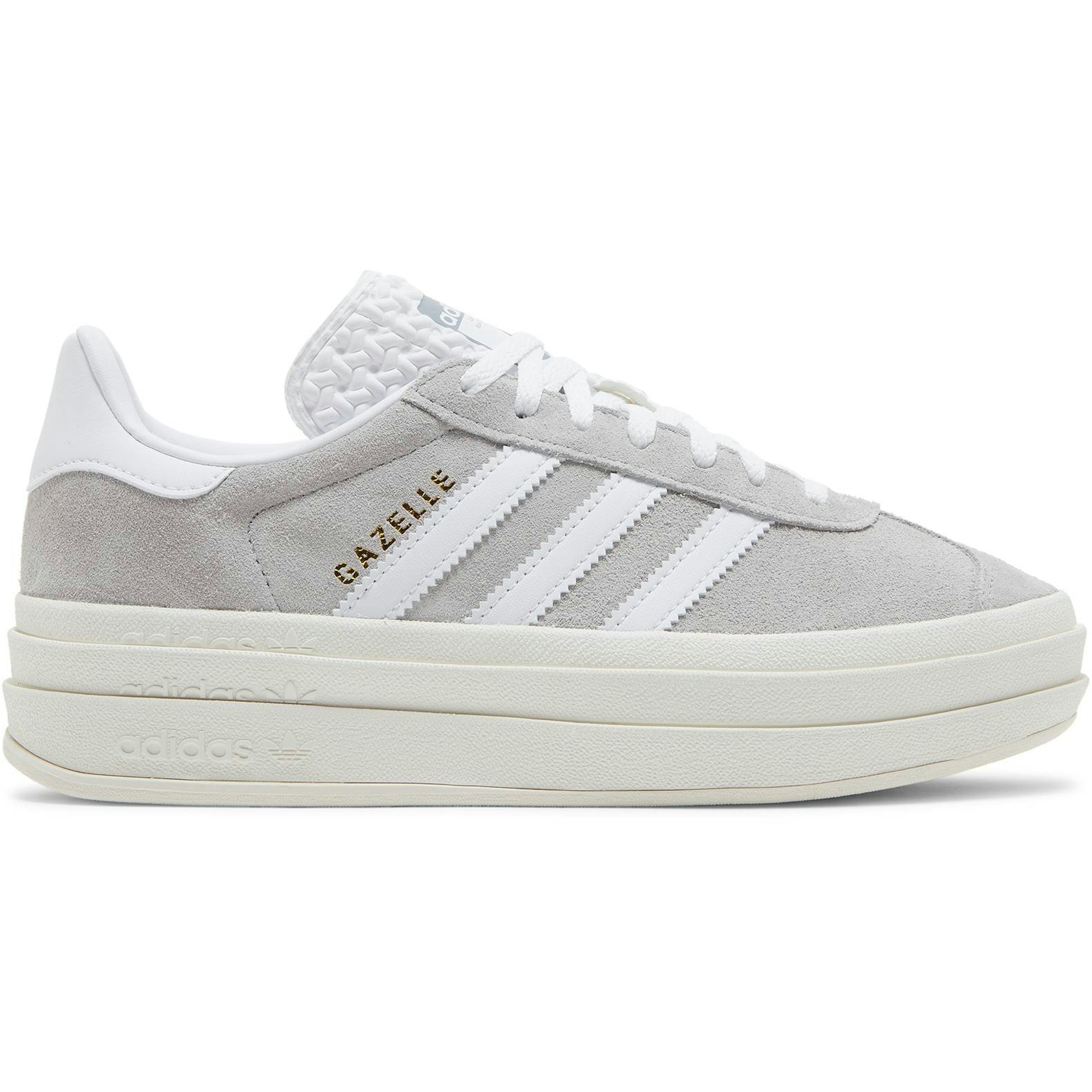 (Women) adidas Gazelle Bold Grey White HQ6893 Nicesnk