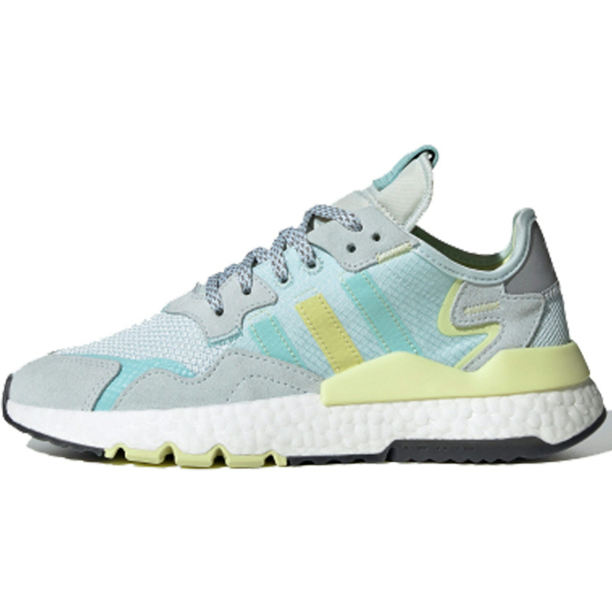 (Women) adidas originals Nite Jogger Gray Blue Yellow FX7460 Nicesnk