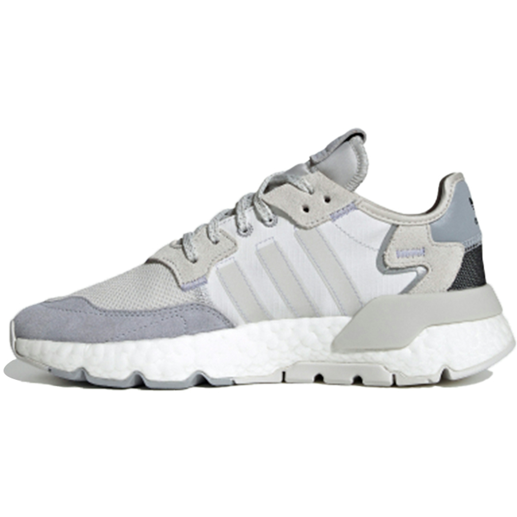 (Women) adidas originals Nite Jogger Gray White Light Purple H03250 Nicesnk